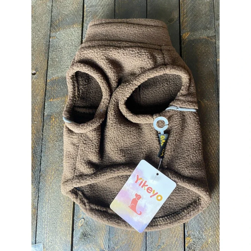 Sz XXS Brown Chihuahua Fleece Dog Or Cat Vest Yikeyo